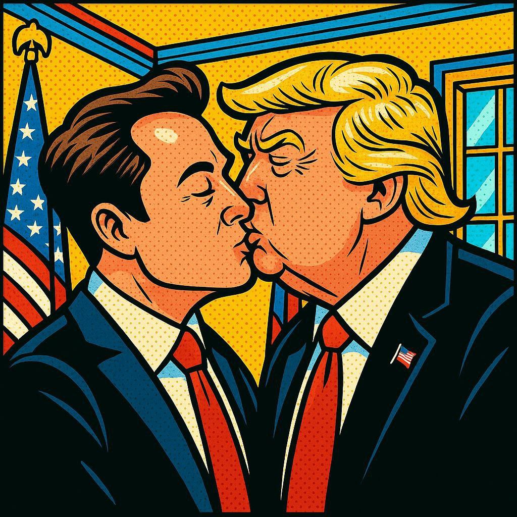 Political Pop Art - Oval Office Romance